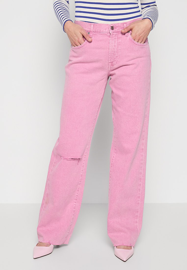 7 For All Mankind Relaxed fit jeans roze