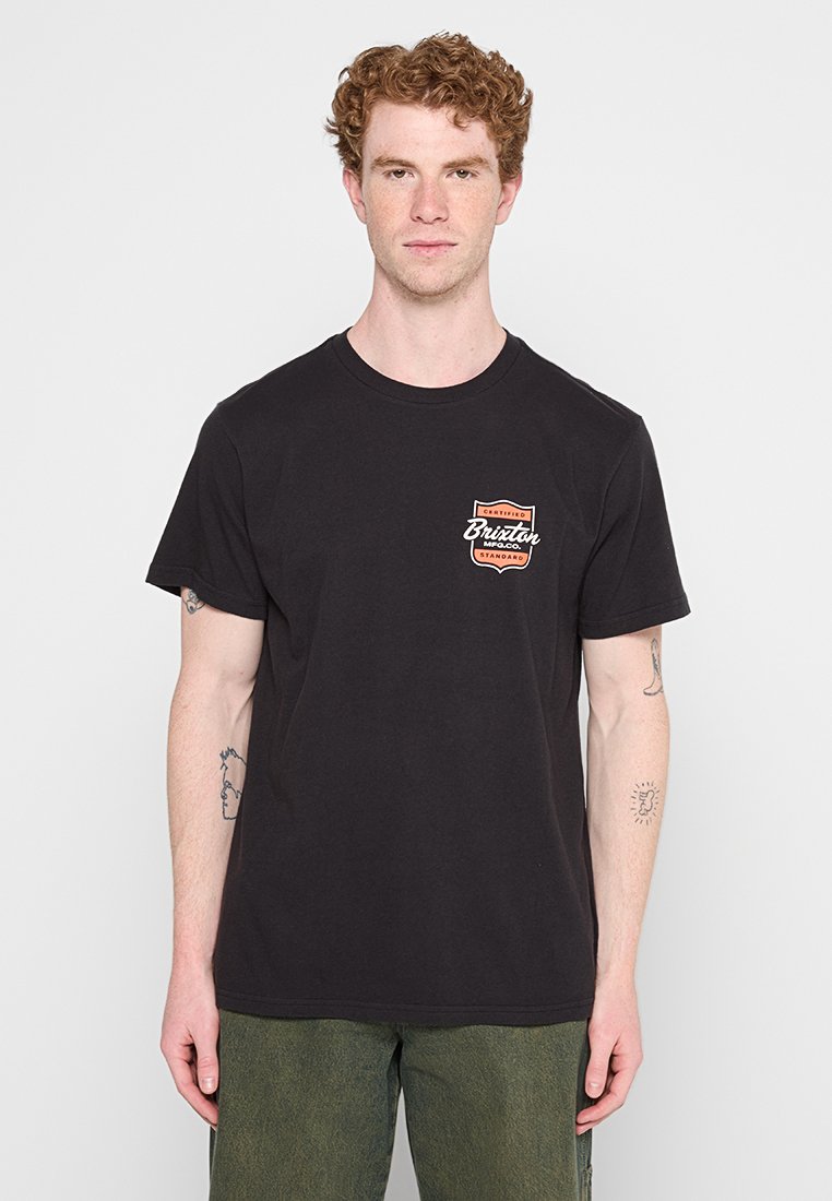 brixton T-shirt print zwart brixton T-shirt print zwart