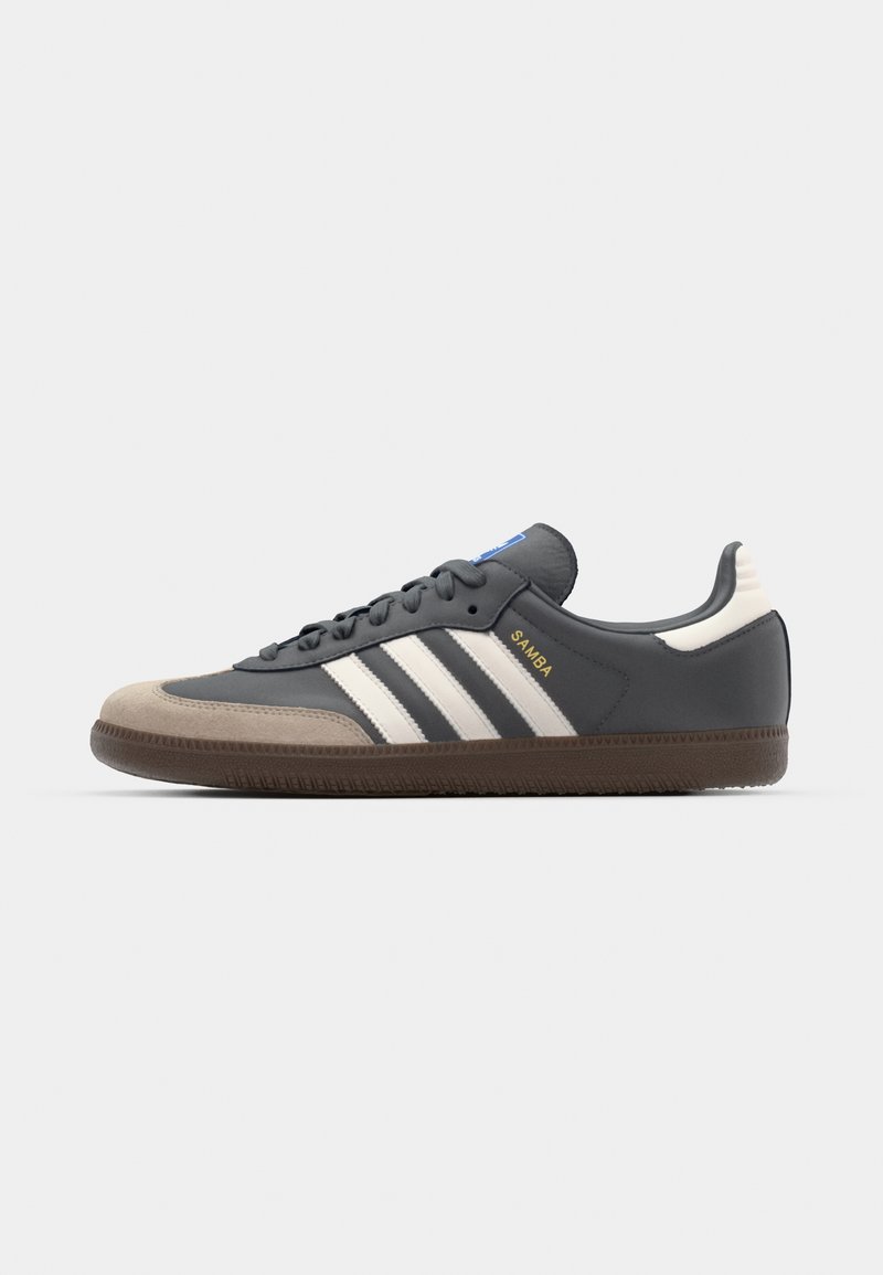 adidas Originals SAMBA OG UNISEX - Zapatillas - grey five/core white/gris  oscuro - Zalando.es