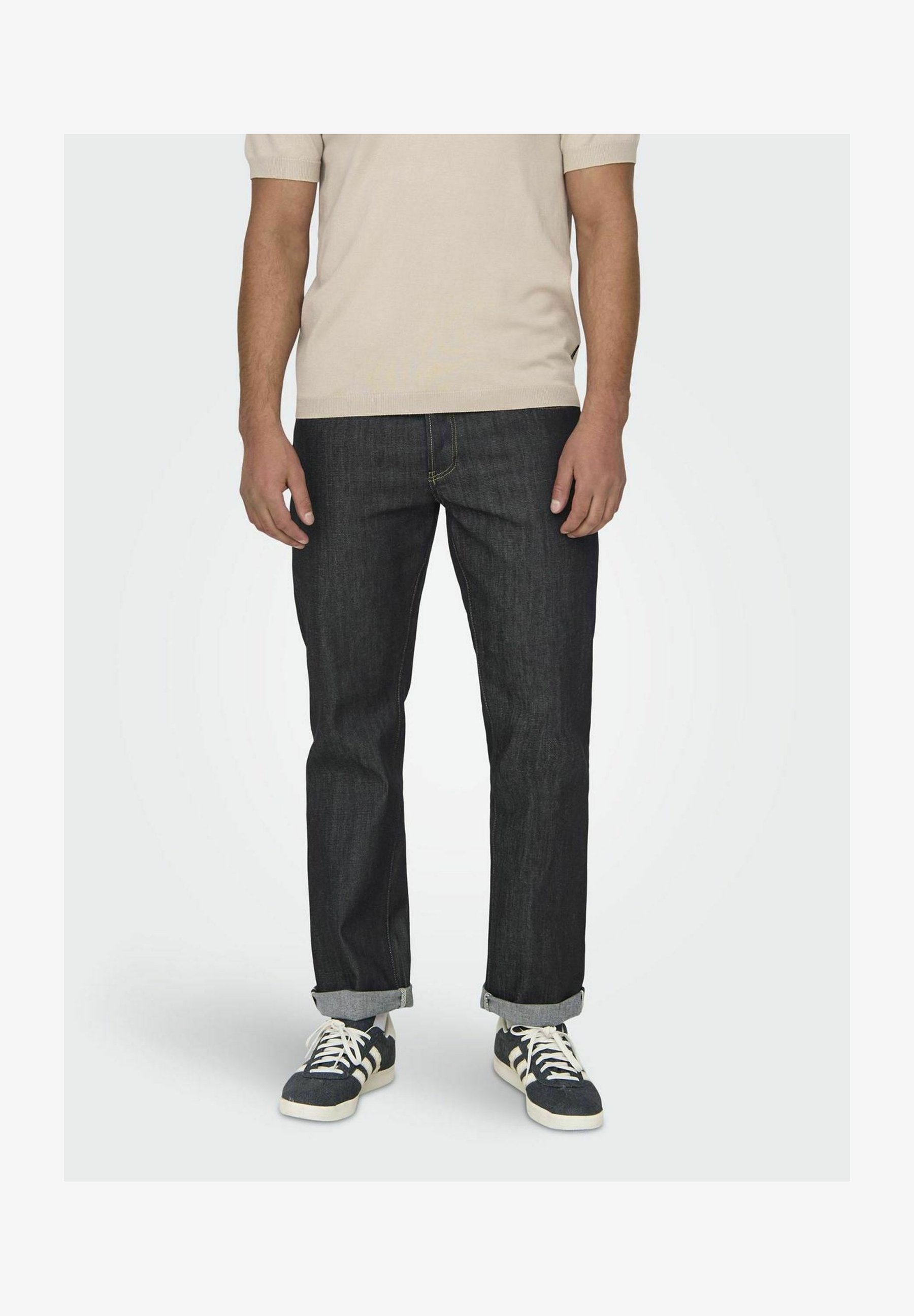 Only & Sons Jeans Uomo, Slim Fit, Stone Washed, 98% Cotone 2% Elastan, Taglia 32/32