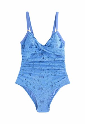 BRIGHT SHAPE ENHANCING - Costum de baie - blue broderie