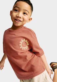 Marks & Spencer EMBROIDERED  - Triko s potiskem - burnt sienna