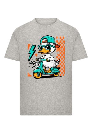 Print T-shirt - heather grey