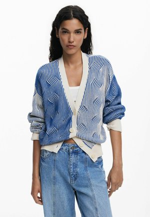 Desigual TWO-TONE - Strickjacke - blue