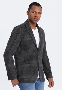 Ombre - CHECKED - Blazer - graphite Miniatuurafbeelding 1