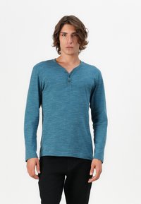 TOM TAILOR SERAFINO - Pikkade varrukatega topp - real teal blue