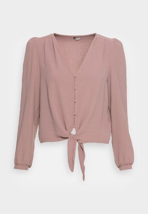 ONLY ONLMETTE KNOT  - Bluse - elderberry