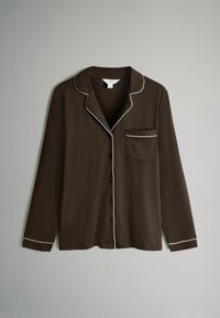 Unselected, chocolate brown/charcoal marl