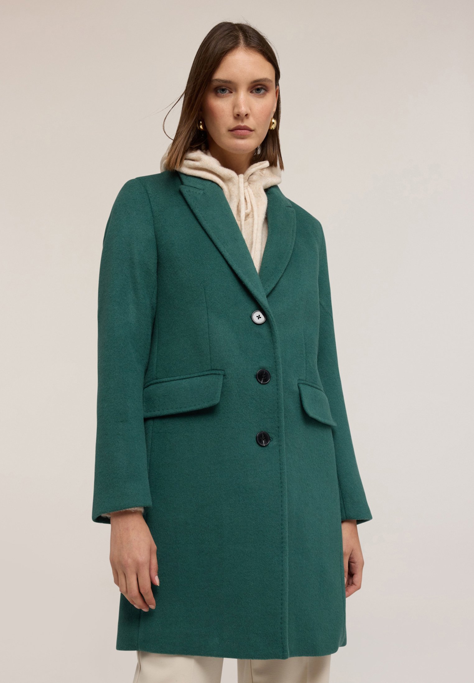 Cappotto Corto Cappotto Verde Zalando Motivi Cappotto Corto Verde