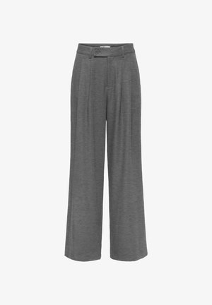ONLY, WIDE-LEG TROUSERS ONLMILES WIDE LEG FIT WIDE-LEG TROUSERS - Pantalon classique - medium grey melange