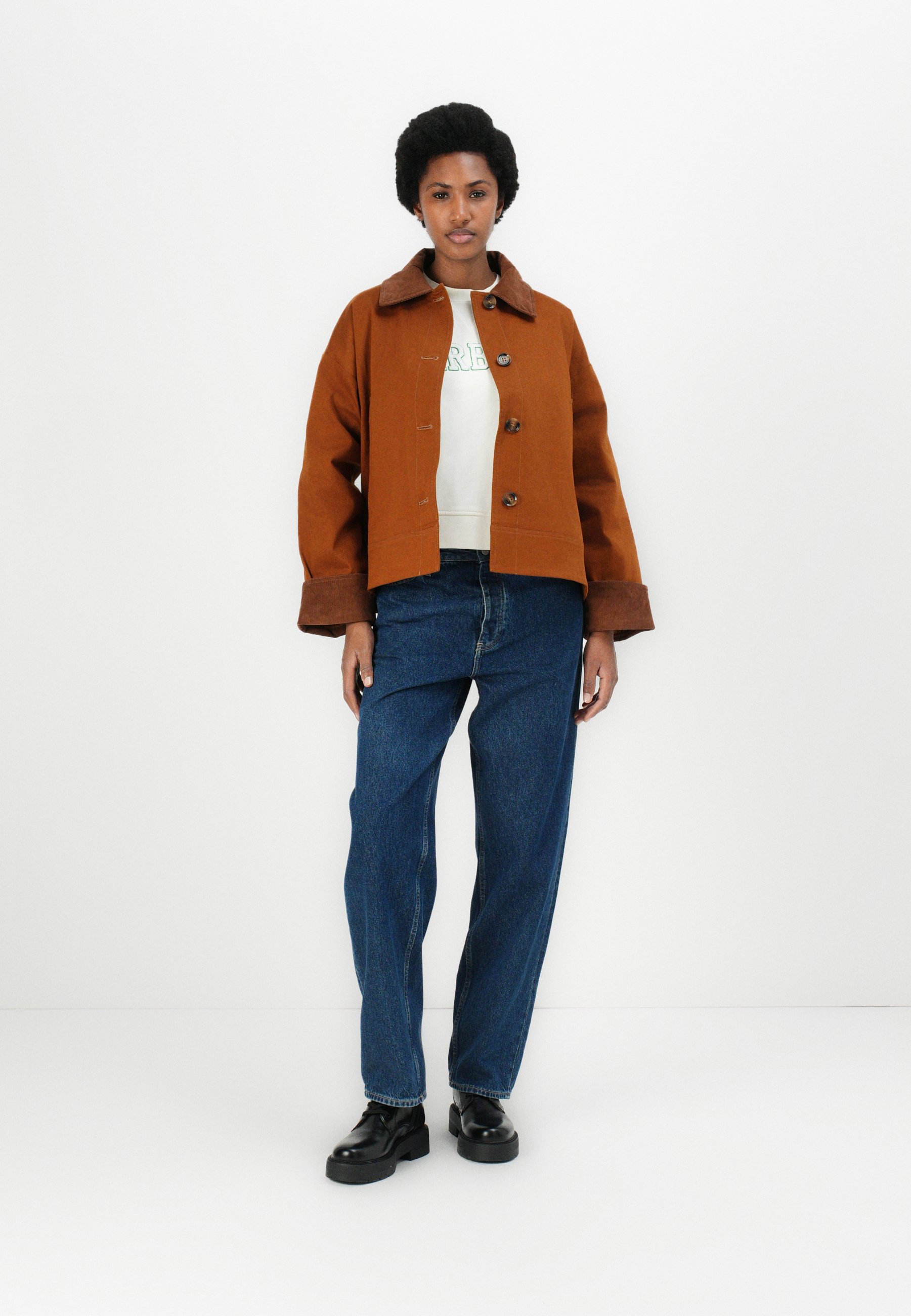 Barbour ABBEY CASUAL JACKET - Light jacket - rust brown/cognac