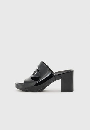BONNIE - Heeled mules - black