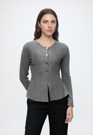ONLY ONLMELLI ONECK BUTTON CARDI - Gilet - medium grey melange
