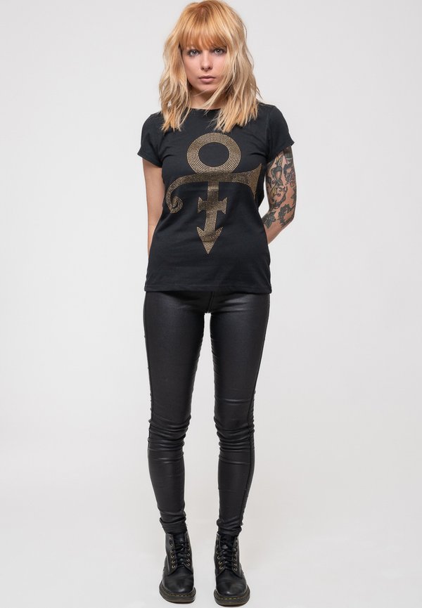 PRINCE GOLD SYMBOL DIAMANTE - Print T-shirt3