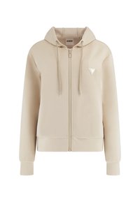 MIT REISSVERSCHLUSS - Mikina na zip - beige