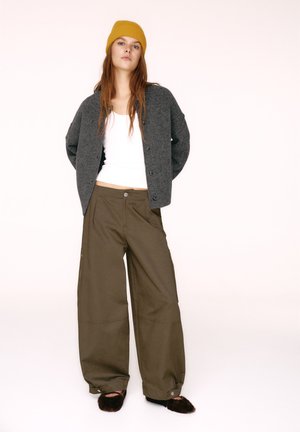 PULL&BEAR Kardigán - dark grey