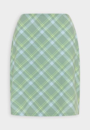 Weekday, FINE KNEE SKIRT - Falda de tubo - blue/green spring