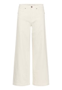 HIGH WIDE  - Flared jeans - champagne