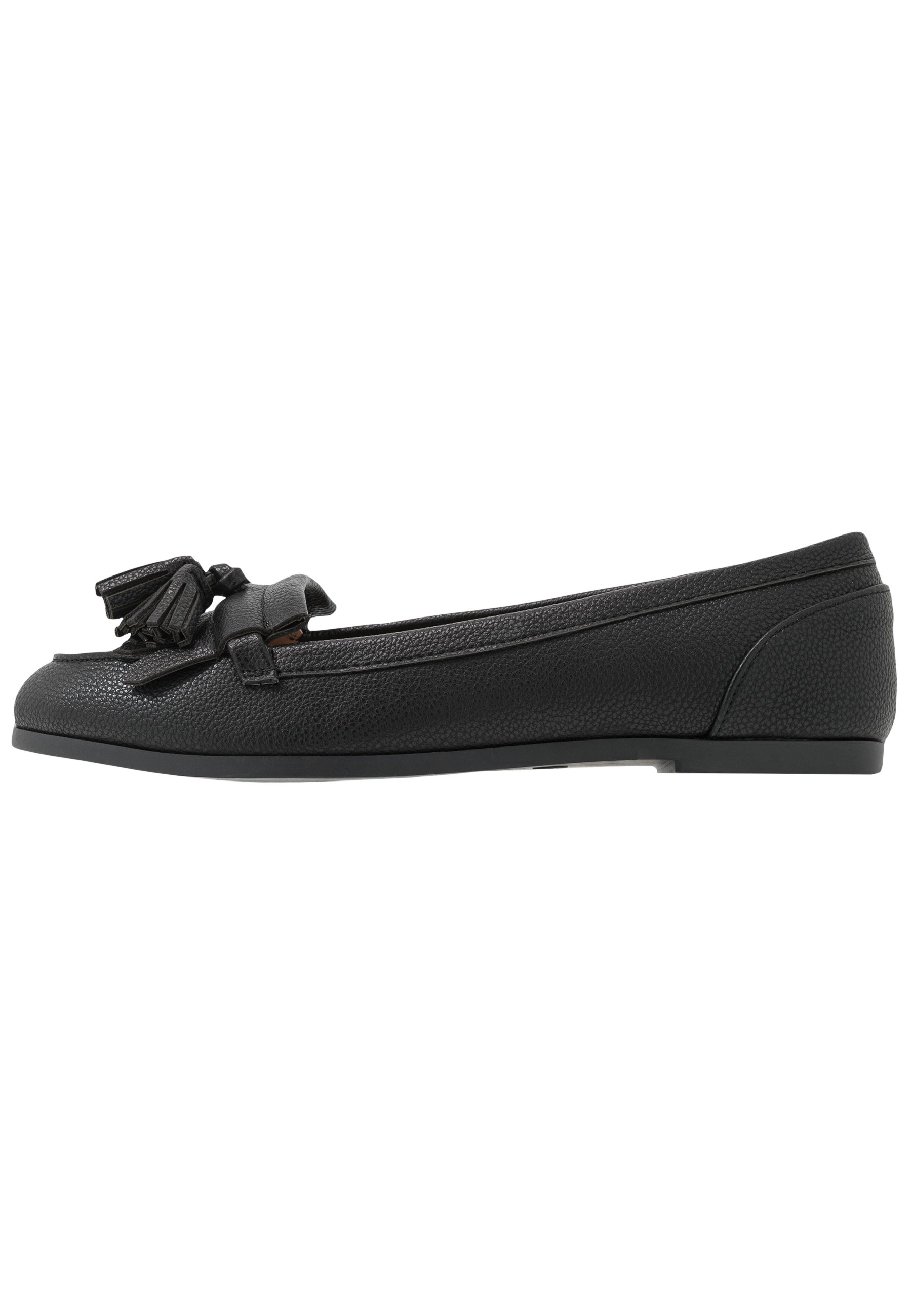 Dorothy Perkins LATINO FRINGE LOAFER - Slippers - black Dorothy Perkins LATINO FRINGE LOAFER - Slippers - black