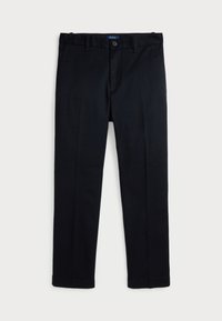 CROPPED SLIM FIT TWILL CHINO PANT - Chino kalhoty - black