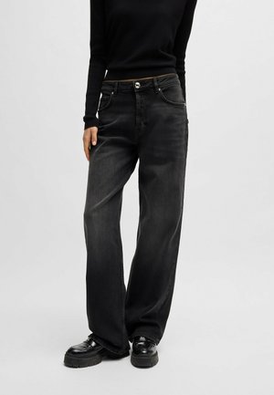 Relaxed fit jeans - black three