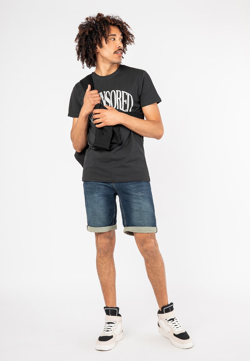 Herren Skinny Fit | Sublevel Jeans Shorts dark blue/dunkelblau - DP39546 Herren Skinny Fit | Sublevel Jeans Shorts dark blue/dunkelblau - DP39546