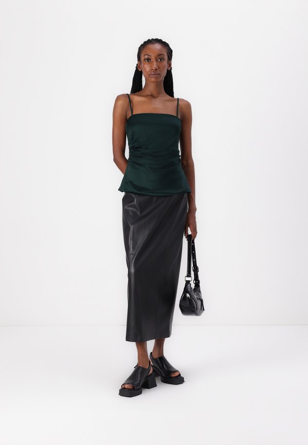 Long-Length Satin Tube Top - Top - scarab2