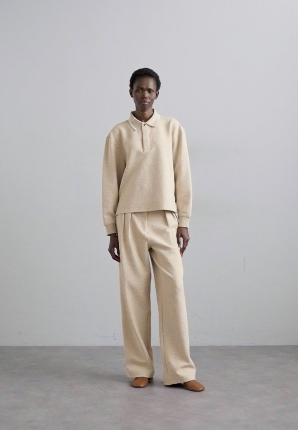 GENEVIEVE IN CLOQUE - Jumper - oatmeal melange3