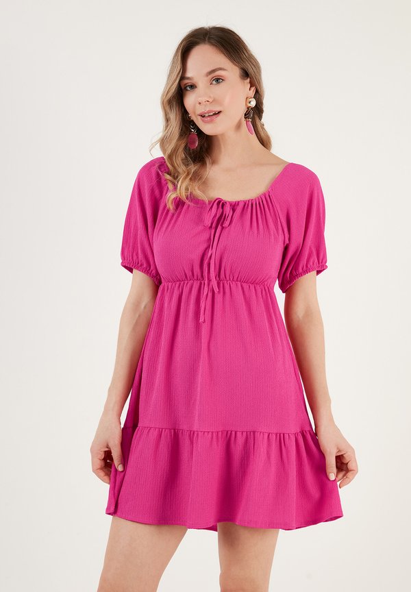 Freizeitkleid - fuchsia