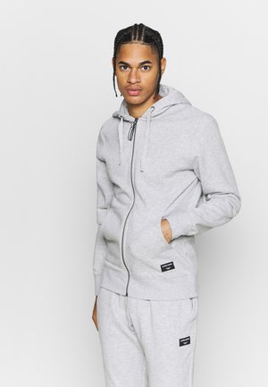 Björn Borg CENTRE ZIP HOODIE - Fleecejas - light grey melange