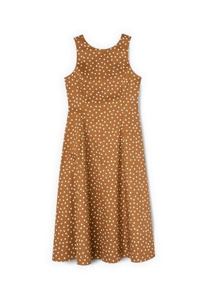 Motivi, VESTITO FLARE A POIS - Vestito casual - marrone
