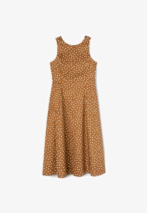 Motivi, VESTITO FLARE A POIS - Vestito casual - marrone
