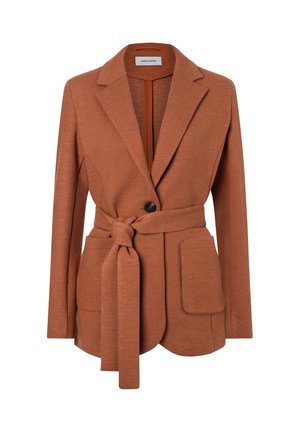 More & More, MORE & MORE ELEGANTER JERSEYBLAZER, BINDEGÜRTEL - Short coat - cinnamon