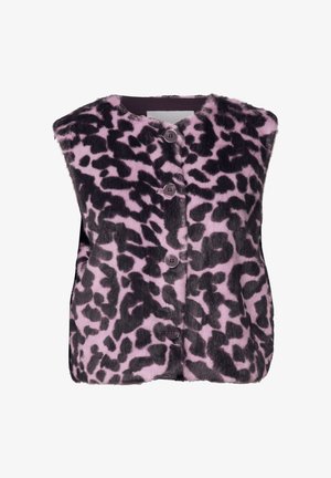 Street One Studio, FAKE FUR WESTE MIT RUNDHALS UND PRINT - Bodywarmer - pearly rose