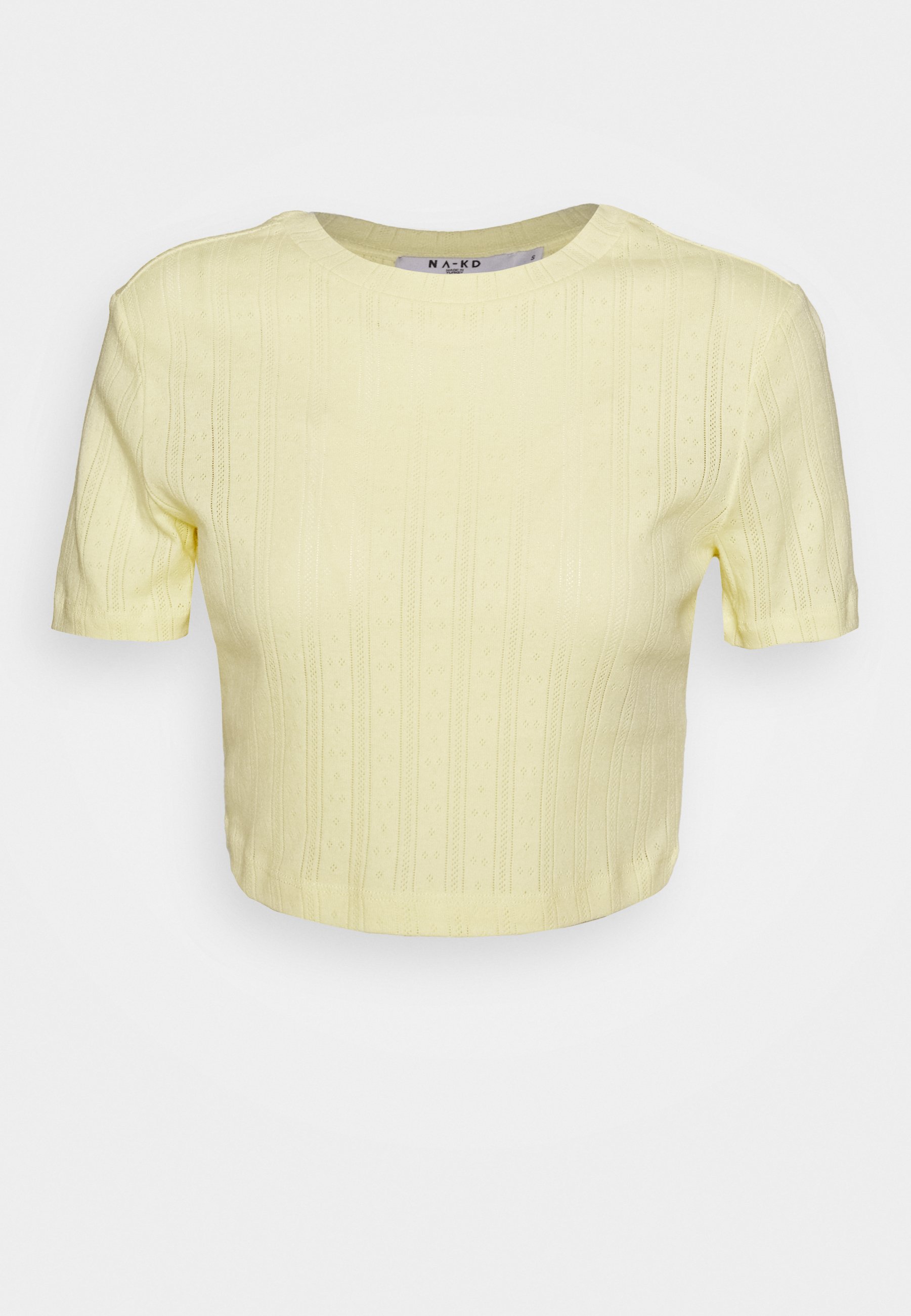 cropped ribbed tee