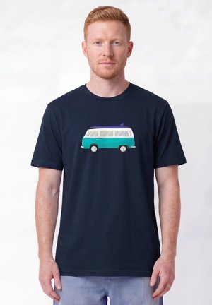 watapparel, CALIFORNIA DREAM UNISEX - T-shirt print - french navy