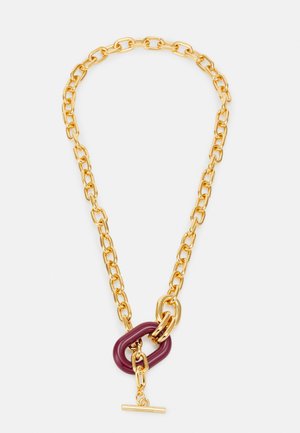 Rabanne EXCLUSIVE DOUBLE NECKLACE - Ketting - gold-coloured/ruby red