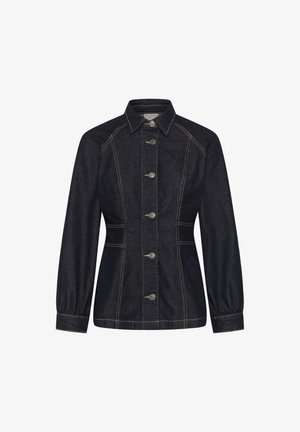 Kaffe, KAGHITA DENIM SHIRT - Veste en jean - dark blue unwashed denim