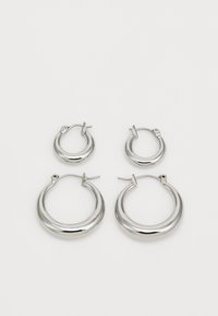 HOOP EARRINGS 2 PACK - Earrings - silver-coloured