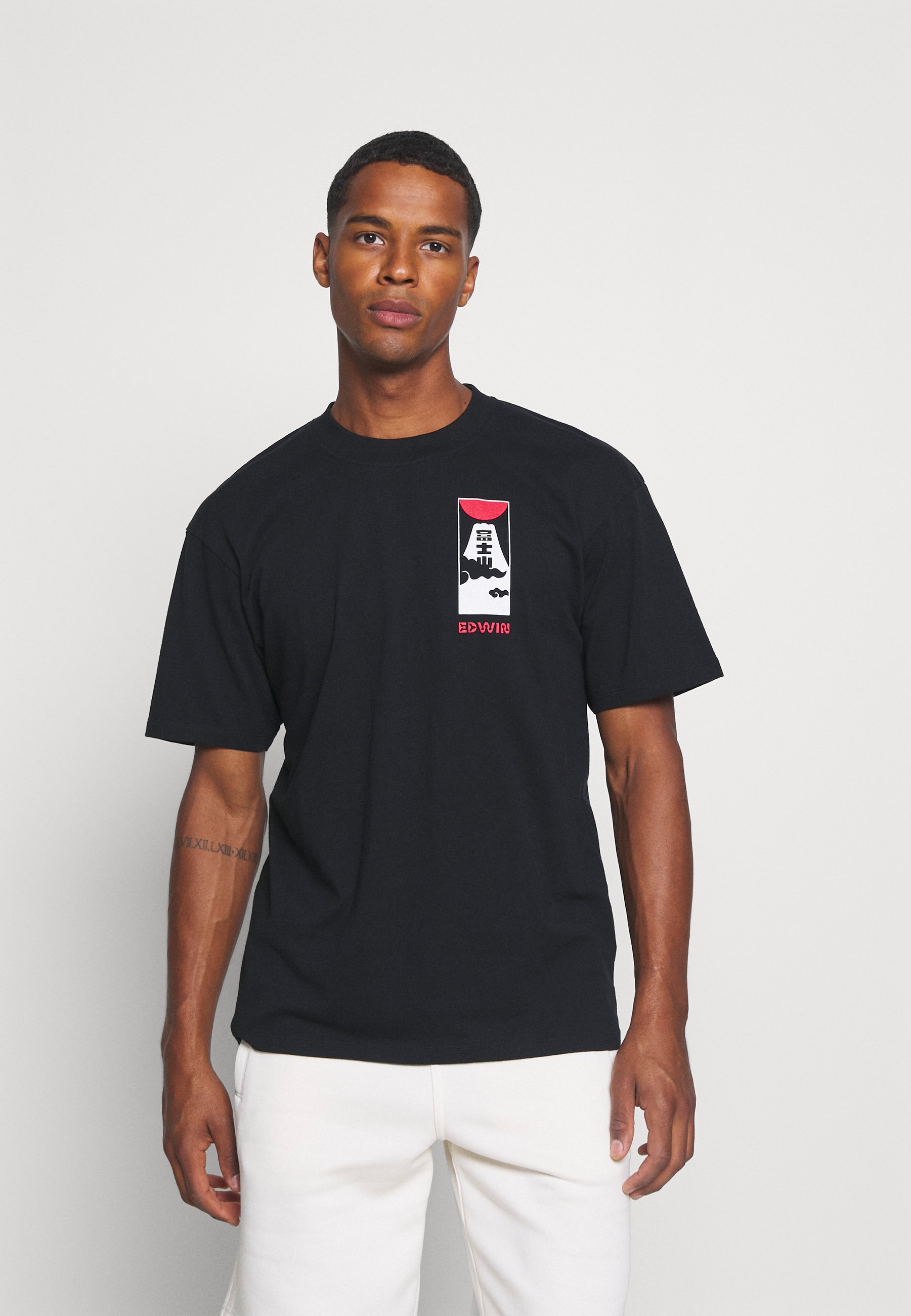 Edwin CLOUDY - T-shirt print - black/Zwart - Zalando.nl