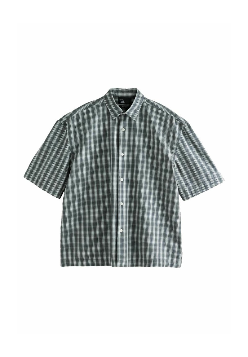 Next REGULAR FIT - EDIT BOXY SHORT SLEEVE CHECK - Hemd - grey