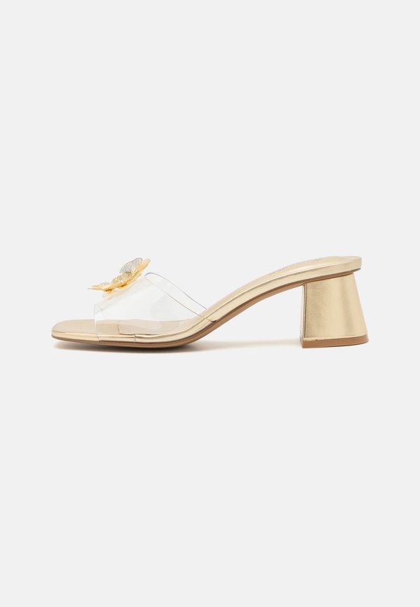 FLORALLY - Heeled mules - clear