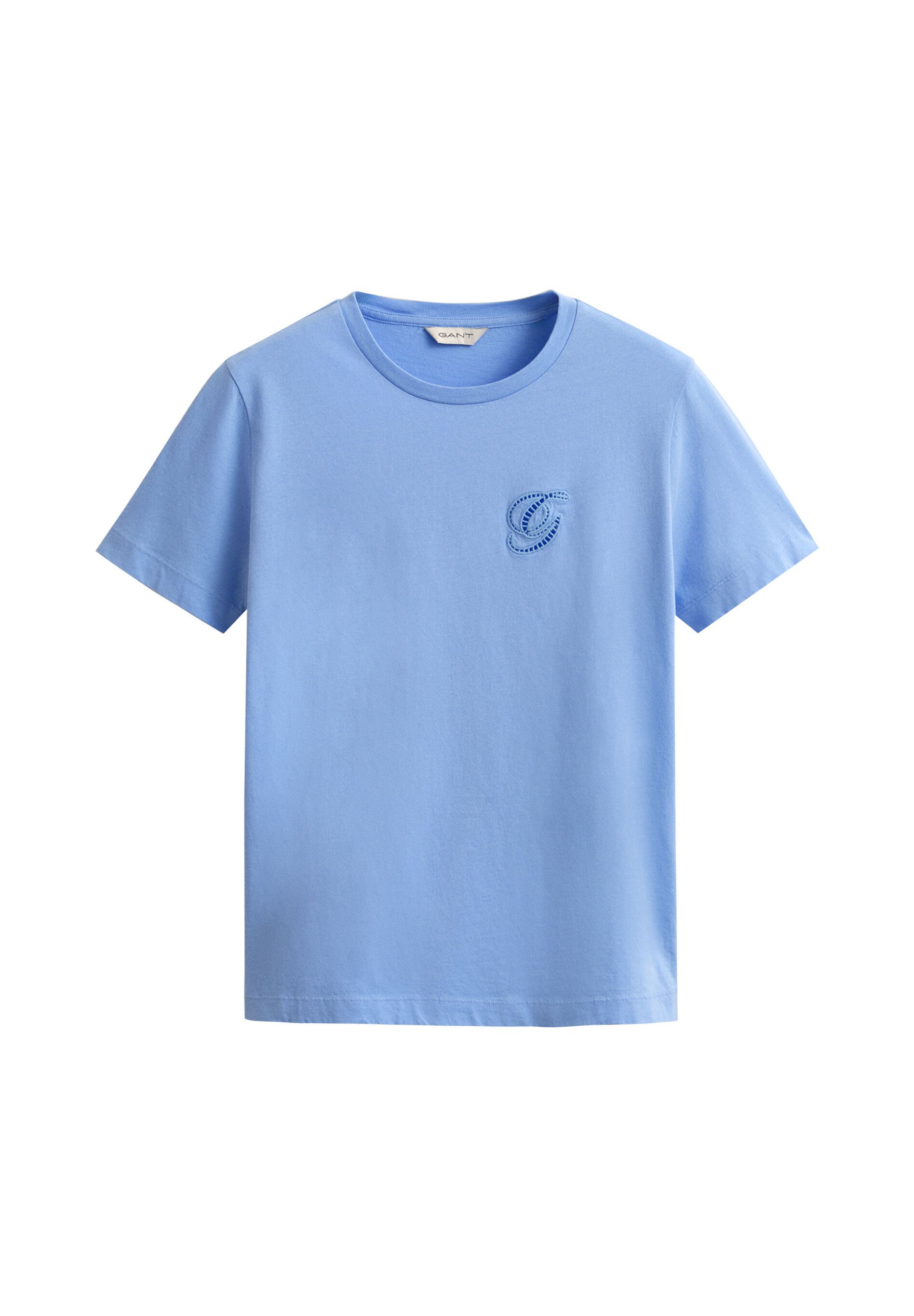 GANT SCRIPT - Jednoduché tričko - palace blue