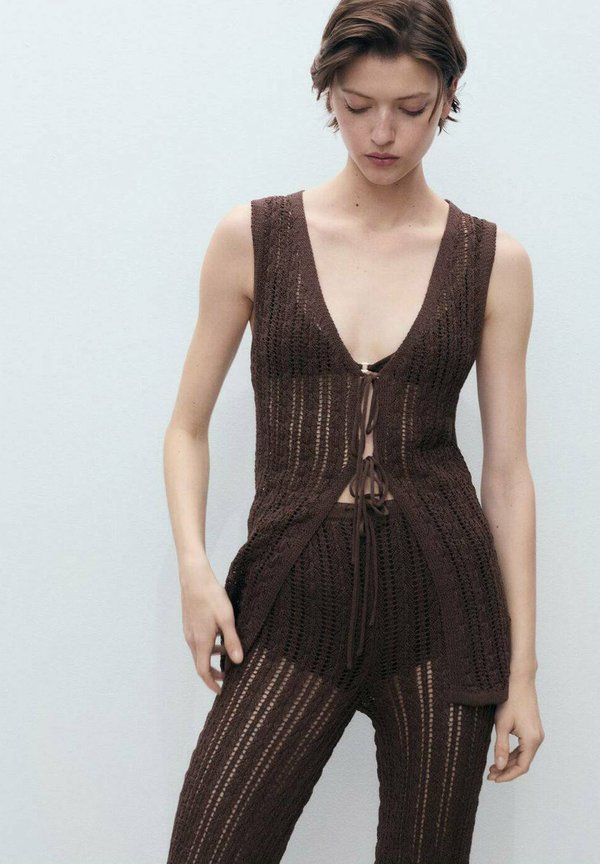 MAGNOLIA - Stoffhose - chocolate