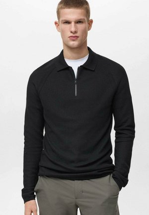Mango Stickad tröja - black