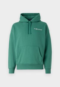 RELAXED FIT LOGO FLEECE HOODIE - Felpa - antique green