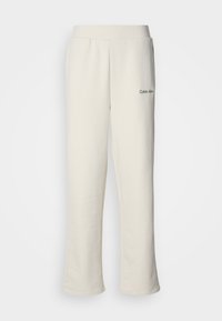 STRAIGHT LEG - Tracksuit bottoms - chalk