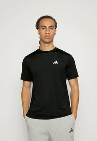 adidas Performance STRETCH - Spordi T-särk - black/white