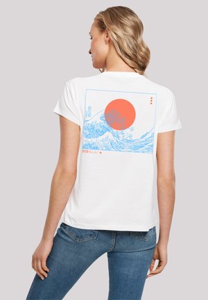 KANAGAWA WELLE JAPAN - Print T-shirt - weiß