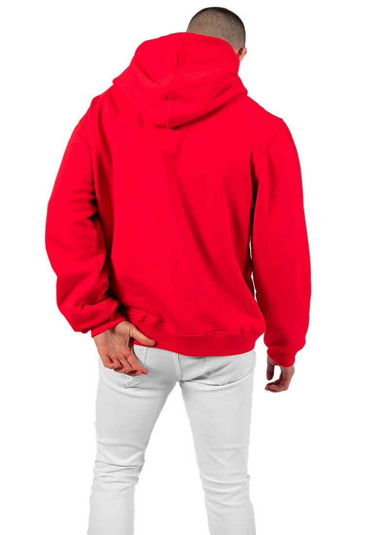 Savage SUDADERA ROJA HODDIE WITH CONTRASTING LOGO - Jersey con capucha -  red/rojo - Zalando.es